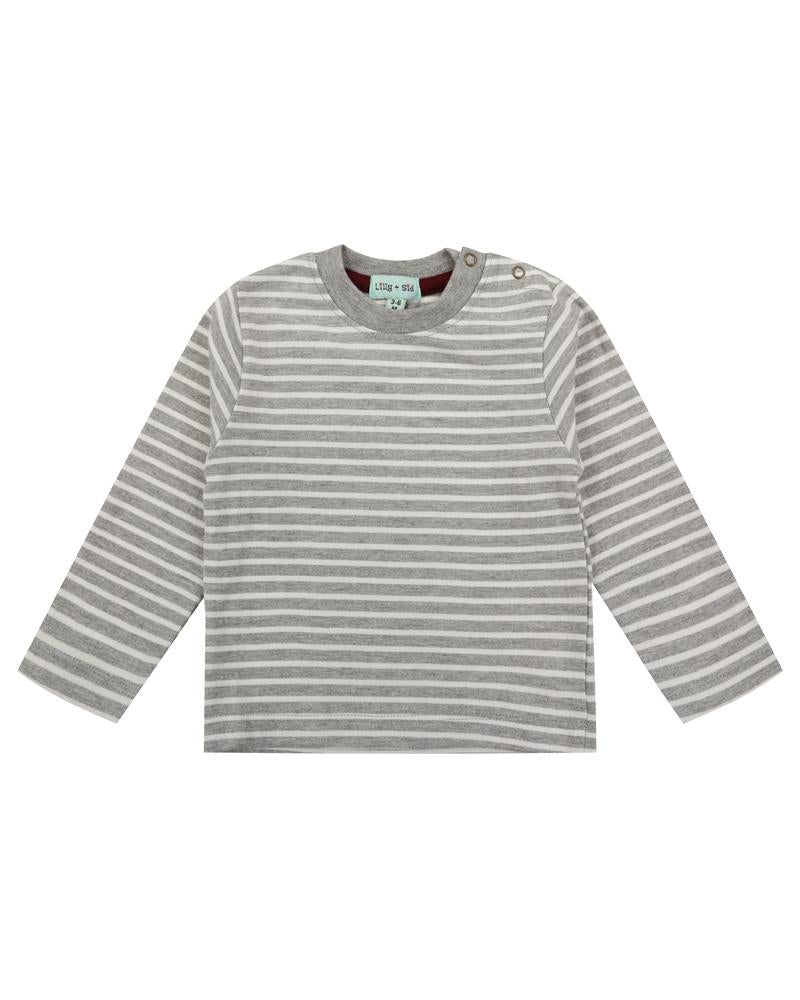 Grey Stripe Top