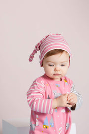 Swan Print Playsuit/Hat Set