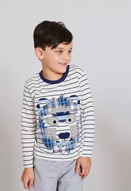 Patchwork Bear Top