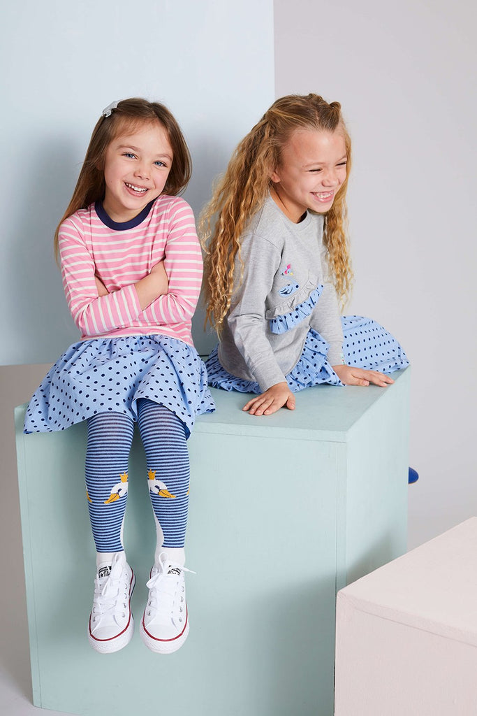 Fabric Mix Dress- Stripe/Dotty