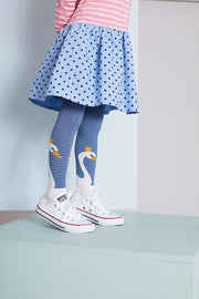 Swan Stripe Tights