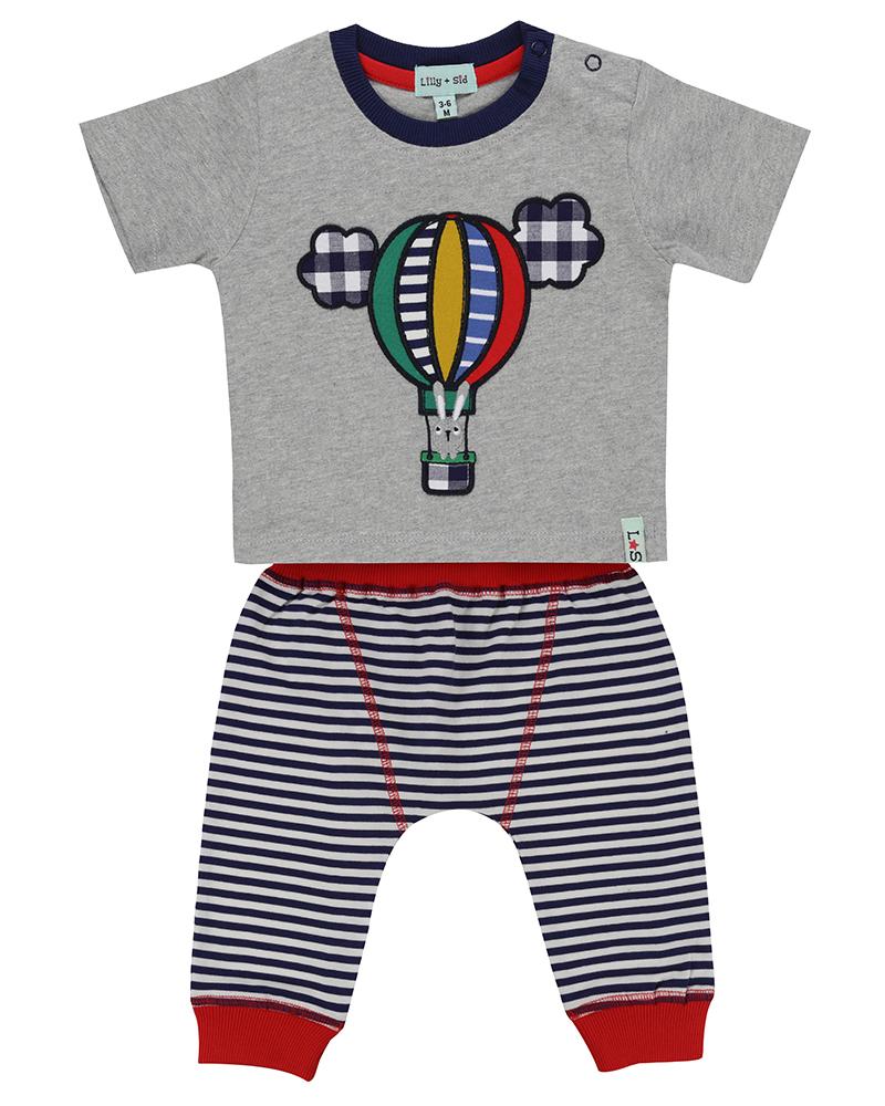 Short Sleeve Playset- Balloon Applique