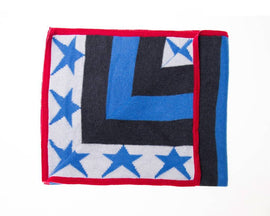 Super Star Knitted Baby Boys Blanket